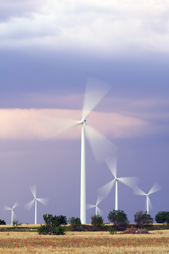 Photo of Wind Turbines spinning