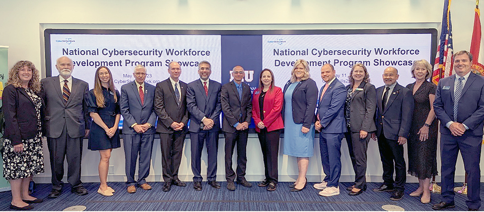 Photo of University of West Florida Center for Cybersecurity personnel