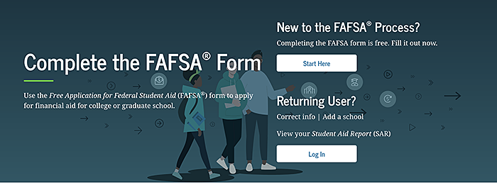Complete FAFSA form image