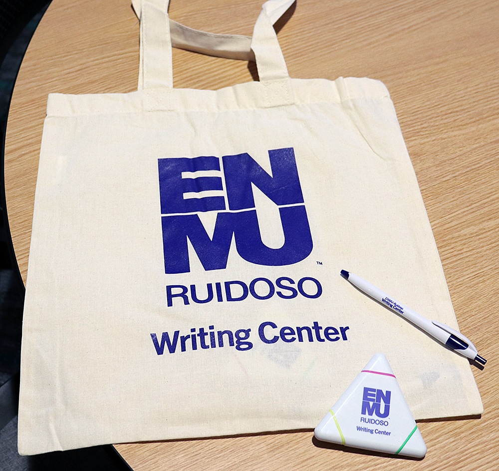 ENMU-Ruidoso Writing Center give-aways