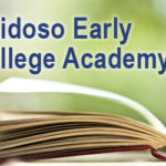 Photo of open book with "Ruidoso Early College Academy"