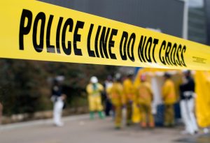 Police Line - Do Not Cross at incident scene