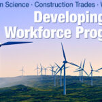 "Developing Workforce Programs" photo of large windmills