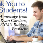 Thank You to Students, A Message from ENMU-Ruidoso President, Dr. Ryan Carstens