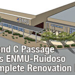 Artist rendering showing renovated exterior of ENMU-Ruidoso