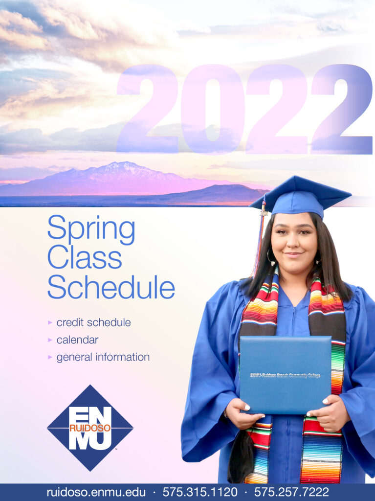Spring 2022 Class Schedule cover