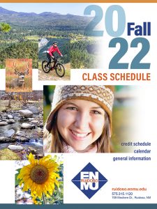 ENMU-Ruidoso 2022 Fall Class Schedule cover art