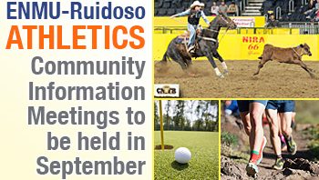 ENMU-Ruidoso Athletics Community Meetings graphic