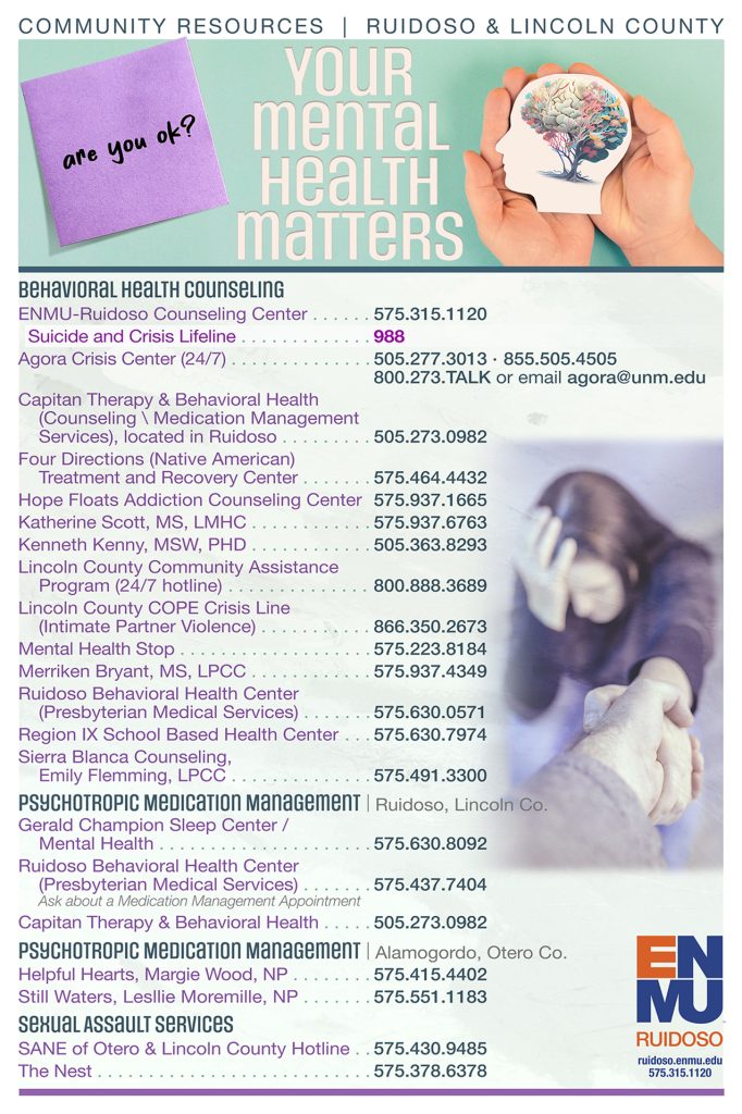 "Your Mental Health Matters" poster graphic