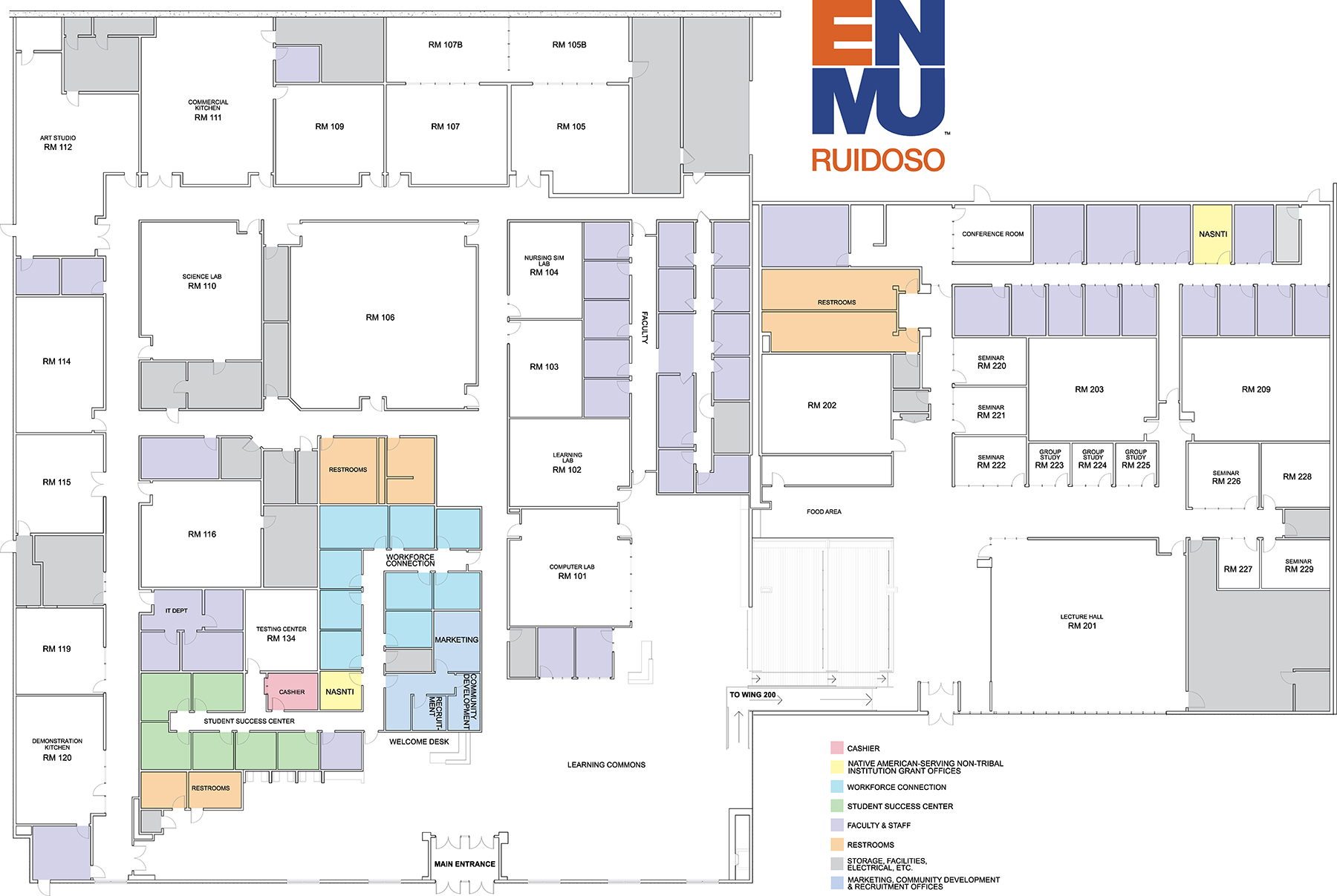 ENMU-Ruidoso Campus map