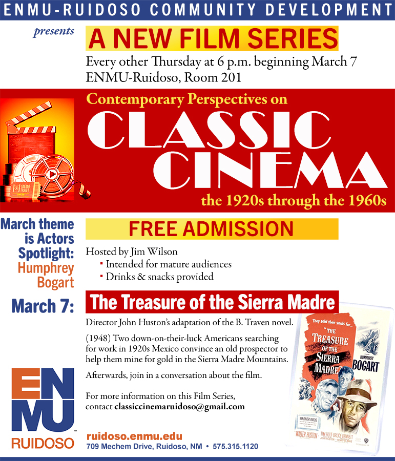 Classic Cinema series, march 7 graphic