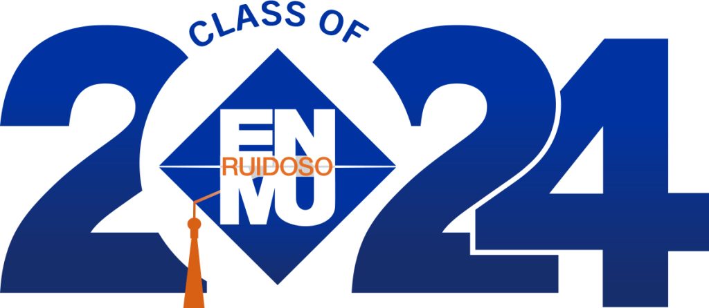 Class of 2024 with ENMU-Ruidoso diamond logo graphic