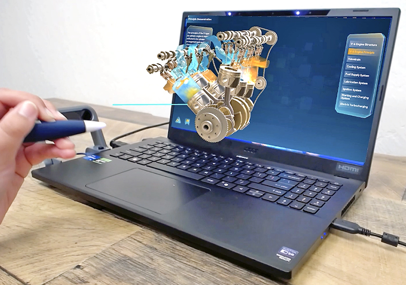 zSpace 3D computer image