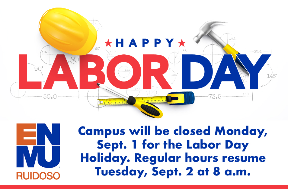 Happy Labor Day, campus closed Sept. 1 graphic