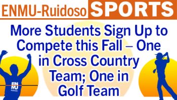 "More Students Sign Up to Compete this Fall – One in Cross Country Team; One in Golf Team" graphic