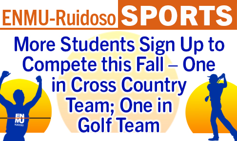 "More Students Sign Up to Compete this Fall – One in Cross Country Team; One in Golf Team" graphic