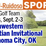"Men’s Golf Team Results, Sept. 2-3 Southwestern Christian Invitational Oklahoma City, OK" graphic