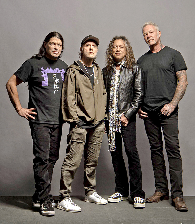 Photo of Metallica band members