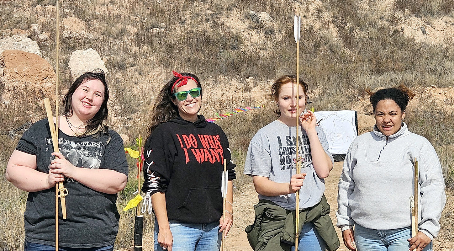 Photo of ENMU-Ruidoso Atlatl Throwing Competition Team, Nov. 2025