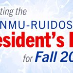 "Presenting the ENMU-Ruidoso President's List for Fall 2025!" graphic
