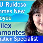 "ENMU-Ruidoso Welcomes New Employee Yamilex Miramontes Information Specialist" graphic with headshot of Yami