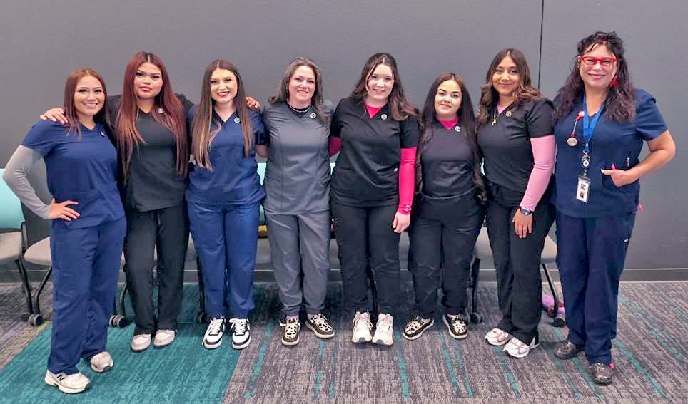 Photo of Phlebotomy graduates at pinning ceremony, March 28, 2026