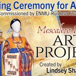 Unveiling Ceremony for Artwork commissioned by ENMU-Ruidoso Foundation, Mescalero Fashion Art Project, created by Lindsey Shakespeare