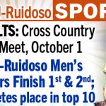 ENMU-Ruidoso SPORTS, RESULTS: Cross Country Meet, October 1 ENMU-Ruidoso Men's Runners Finish 1st & 2nd; 6 Athletes place in top 10